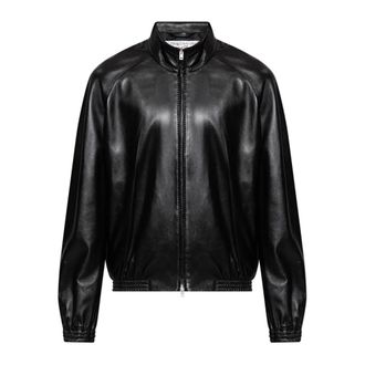 Acne Studios Leren jas - Heren - Leren en Su&egrave;de Jassen - Zwart - M - Leer - Jassen