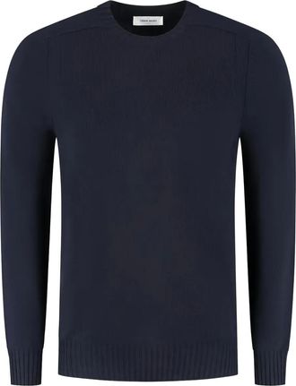 Gran Sasso crew-neck ribbed sweater - Blue