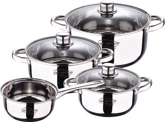 San Ignacio Bateria 7 Piezas. Acero Inox Ind Cassel Sg8172 San Ignacio