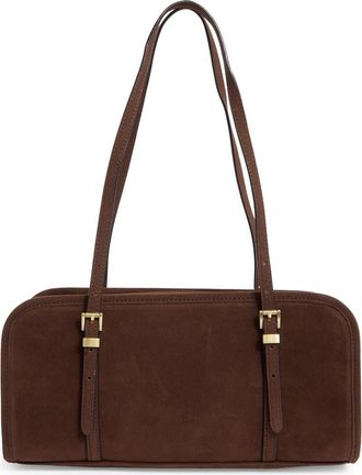 BCBGeneration Suede East/West Shoulder Bag in Chocolate at Nordstrom Rack