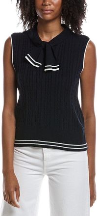 Nanette Lepore Tie Front Sweater Vest