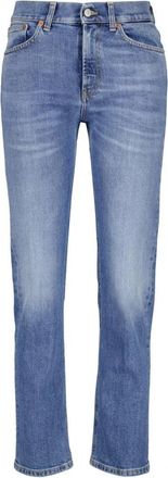 Dondup Slim-fit Jeans - Dames - Slim Fit Jeans - Blauw - W30 - Leer - Jeans