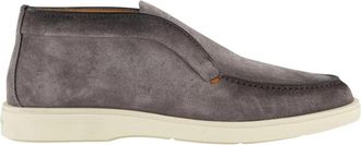Santoni Stijlvolle schoenen voor heren in Detroit - Heren - Enkellaarsjes - Grijs - 43 1/2 EU - Schoenen