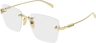Gucci Gg 1938O 001 Eyeglasses - Dames - Brillen - Geel - 54 MM - Accessoires