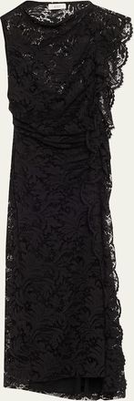 A.L.C. Astrid Draped Lace Dress