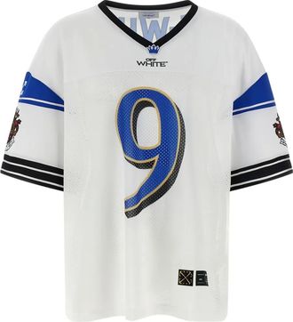 Off-white V-neck Football T-shirt - men - Polyester - 3XL