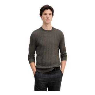 A|X Armani Exchange Trui met ronde hals - Heren - Ronde hals truien - Grijs - L - Wol - Truien & Vesten