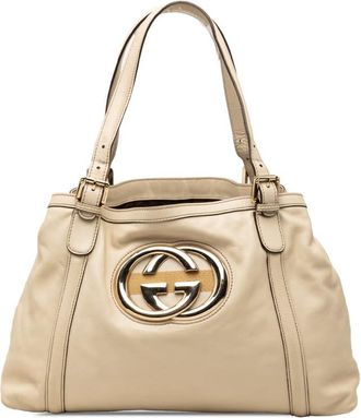 Gucci Pre-owned Gucci Calfskin Dialux Britt Tote Ladies 7HEMJRXCMPNMRITP