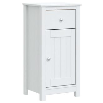 vidaXL Mueble De Ba&ntilde;o Berg Madera Maciza De Pino Blanco 40x34x80 Cm Vidaxl