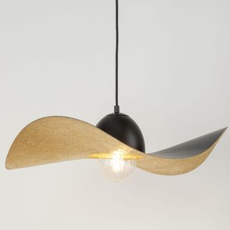 Sigma L&aacute;mpara Colgante Sigma Kapello Negro Y Oro 55 Cm
