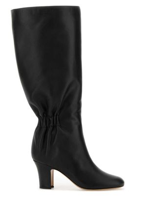 Ferragamo Black Solid Boots