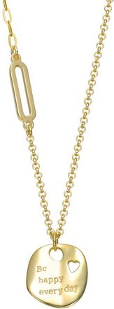 Rachel Glauber 14K Plated Pendant Necklace