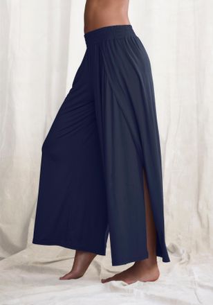 Lascana Haremshose LASCANA, Damen, Gr. 32/34, N-Gr, blau (marine), Single Jersey, Obermaterial: 93% Polyester, 7% Elasthan, unifarben, Hosen Haremshose, mit &uuml;