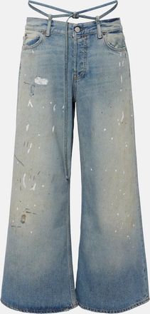 Acne Studios Trafalgar faded low-rise flared jeans