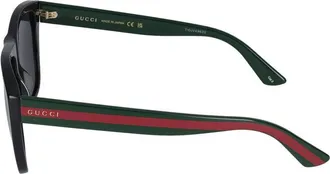 Gucci Mens Sunglasses Gg0926s 001 Black Green Grey 57-16-145 Acetate