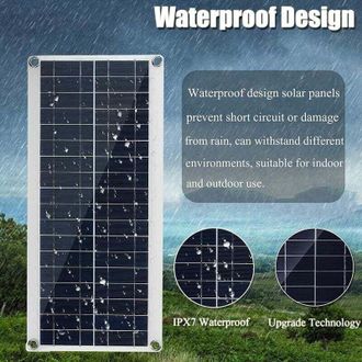OEM Kit De Panel Solar De 8w Y 12v Con Controlador De Carga De 60a, Resistente Al Agua Y De Alta Eficiencia (23%), Ideal Para Autocaravanas, Barcos Y Jard