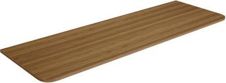 Saniclass Terra Topblad - 140x46x2cm - afgeronde hoeken - sandwood (licht eiken)