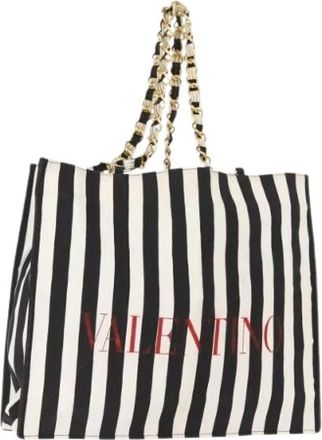 Valentino Pre-owned Tote Bags, female, Multicolor, Size: ONE SIZE Pre-owned Canvas Tote Bag
