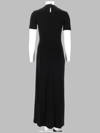 Paco Rabanne Draped Jersey Dress - Black