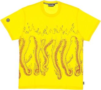 Octopus Logo Tee Geel T-shirt - Heren - T-shirts - Geel - XL - Katoen - Tops