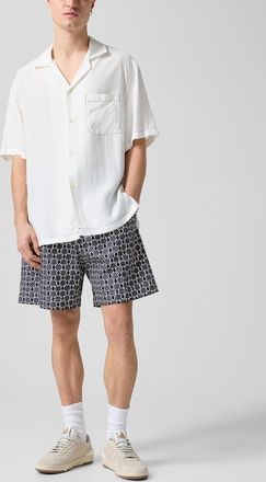 Lanvin Mens Geometric pattern loose Bermuda shorts