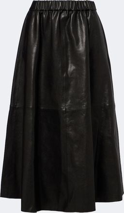 Nour Hammour Giacca Sofie in pelle con shearling