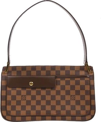 Louis Vuitton Aubagne Bag Damier Brown Canvas Handbag (Pre-Owned)