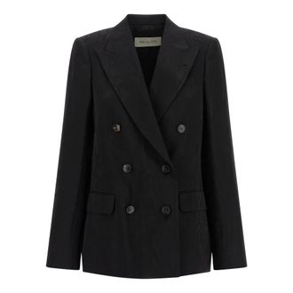 Dries Van Noten Dames, Jassen, Zwart, Maat: 2XS Viscose
