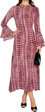 Elizabeth & James Lennon Dress In Abstract Zig Zag