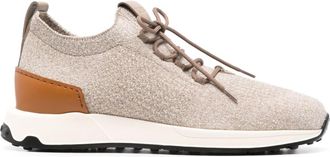 Tod's Calzino sneakers - men - Fabric/Calf Suede/Calf Leather/Fabric/Rubber/Calf Leather - 11 - Neutrals