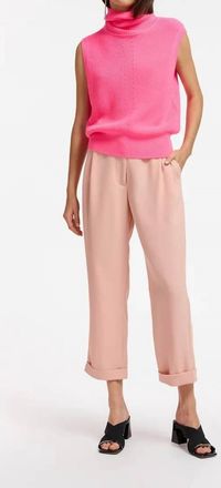 Essentiel English Tapered-Leg Pant In Vintage Pink