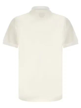 Fendi FF Selleria Logo-Embroidered Cotton Polo Shirt - White