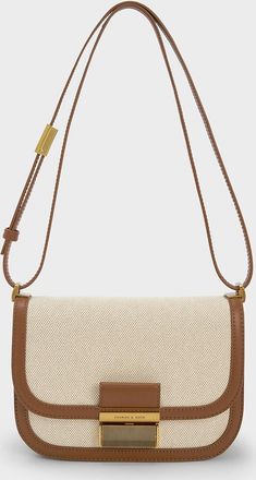 Charles & Keith Charlot Canvas Crossbody Bag