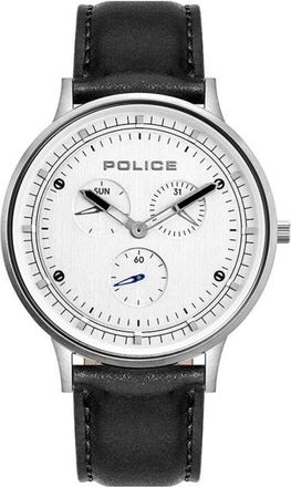 Police Heren Horloge Multifunctioneel Zilver Zwart Berkeley Pl. 15968Js/01 - Heren - Horloges - Wit - ONE Size - Accessoires