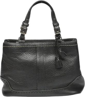 Coach Tweedehands leren handtassen - Dames - Vintage Handtas - Zwart - ONE Size - Leer - Vintage