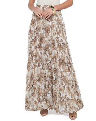 L'agence Lagence Torin Pleated Maxi Skirt
