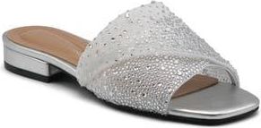 Adrienne Vittadini Primace Slide Sandal in Silver at Nordstrom Rack, Size 8.5