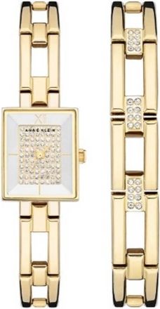 Anne Klein Quartz Ladies Watch and Bracelet Set AK-5164GPST