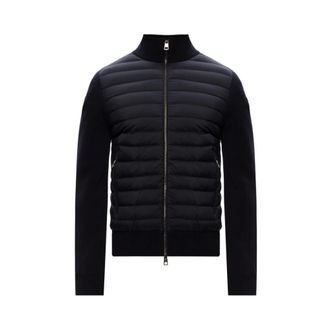 Moncler Heren, Jassen, Blauw, Maat: M Katoen