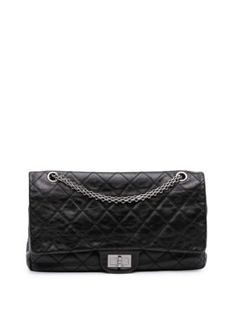 Chanel 2008-2009 Reissue 2.55 Aged Calfskin Double Flap 227 shoulder bag - women - Calf Leather - One Size - Black