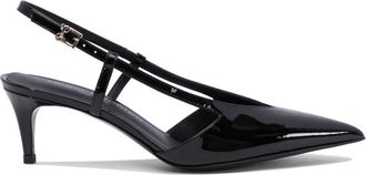 Sergio Levantesi Schoenen, Dames, Zwart, 40 EU, Leer, Zwarte Leren Hoge Hakken