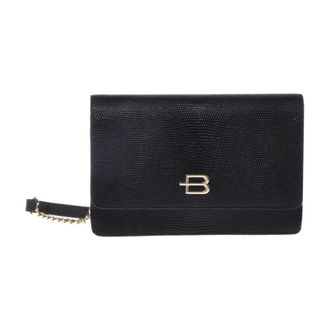 Baldinini Lizard Print Wallet with Chain - female - Baldinini - Wallets & Cardholders - Black - ONE SIZE - Accessories