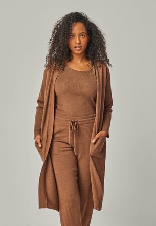 You Look Perfect CARDIGAN BLOSSOM - Langer Merino Cardigan mit Taschen