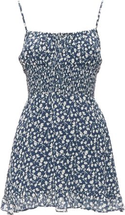 Reformation Elyse floral print smocked bodice mini dress