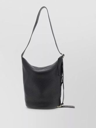 Loewe loop m bucket shoulder bag textured finish