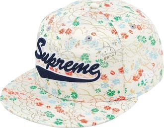 SUPREME x New Era SS26 Floral Jacquard Cap White SUP-SS26-1056-WHT