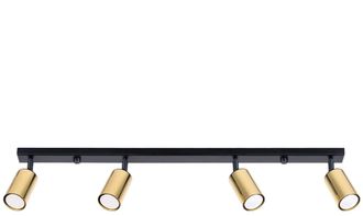 Sollux Lighting Design Deckenlampe Winx 4-Flammig (linear), Gold