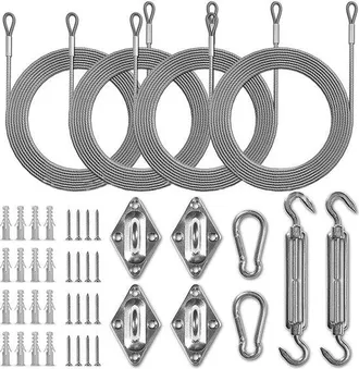 OEM Kit De Montaje Para Toldo De Acero Inoxidable 304 - Herrajes Completos Para Toldo Rectangular, Cuadrado Y P&eacute;rgola