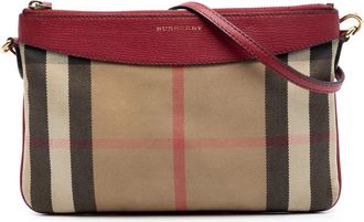 Burberry Pre-owned Burberry House Check Canvas Derby Peyton Crossbody Ladies 33M03RXHVP19Y521