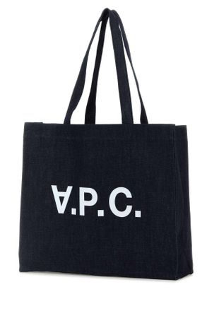 A.P.C. Mens Denim Daniela Shopping Bag Indigo Coton Borse A Mano